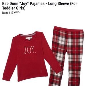 🌟NWT🌟 Rae Dunn “Joy” Pajamas - Long Sleeve (For Toddler Girls) 4T❣️